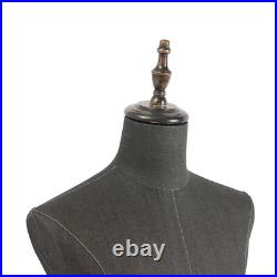 Male Mannequin Model with Stand, Half-length Model, Mannequin Dress Form, Black