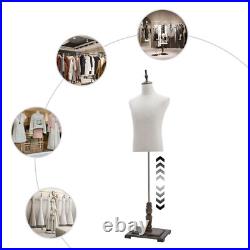 Male Mannequin Model with Stand, Mannequin Dress Form Half-length Model