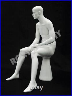 Male Mannequin Sitting Pose Dress Form Display #MD-KW15W