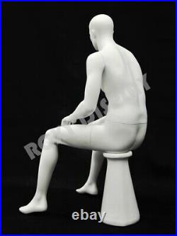 Male Mannequin Sitting Pose Dress Form Display #MD-KW15W