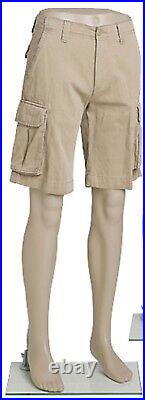 Male Plastic Mannequin Leg Form 46 High Base Flesh Tone Man Legs Pants Shorts