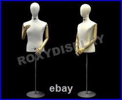 Male Shirt Hard Foam Dress Form with arms and head #JF-33M01ARM-BB+BS-04
