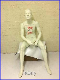 Male Sitting Mannequin Used Showroom Model 62 F