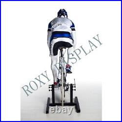 Male Sport Mannequin with Bicycle Riding Pose Dress Form Display #MZ-BY-M02