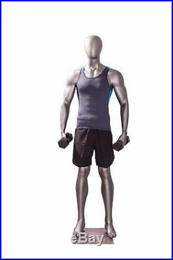 Male Sports Athletic Mannequin Egg Head Style Muscular Mannequin