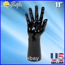 Male black Mannequin Hand Display Jewelry Bracelet ring glove Stand holder