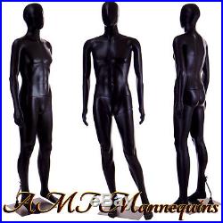 Male mannequin 6FT, Halloween display manquin, plastic black manikin-MC-2B
