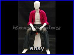 Male mannequin Dress Form Display Sitting Pose #MD-KW15D