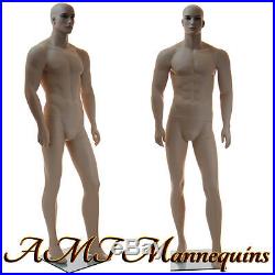 Male mannequin display, realistic young muscular looking, handmade manikin-XM110