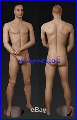 Male mannequin displays military uniforms, men jeans, big manikin- Bill-WM130