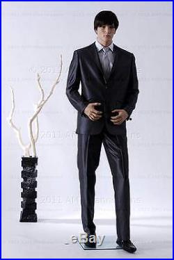 Male mannequin displays pants, military uniform suit, hand made man manikin-Zac