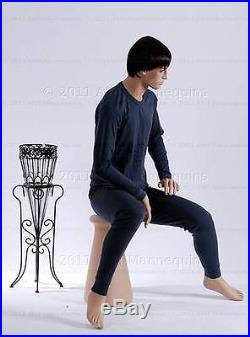 Male mannequin sitting mannequin -Roger + 1 Pedestal