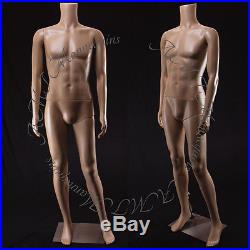 Male mannequin w. Stand, 5ft 9 full body, Plastic Headless Manikin-MF-2