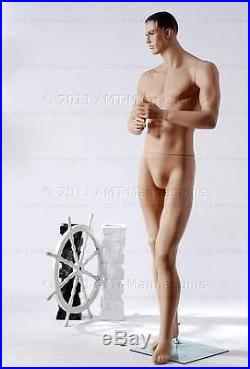 Male mannequins relistic sophisticated looking muscular, lifesize manequin-Jack