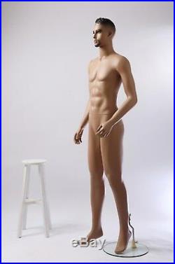 Male mannequins, with removable head, full body, bearded man manikin-W3-16-1