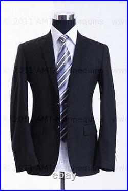 Male pinnable mannequin dress form+ stand, +2 jerseys(white/black) torso-H-102