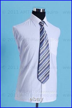 Male pinnable mannequin dress form+ stand, +2 jerseys(white/black) torso-H-102