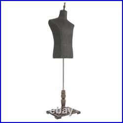 Mannequin Dress Form Male Mannequin Model with Stand, Half-length Model