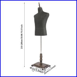 Mannequin Dress Form Male Mannequin Model with Stand, Half-length Model