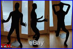 Mannequin, Flexible, Posable, Full size, Male, Black, for Displays & Costumes