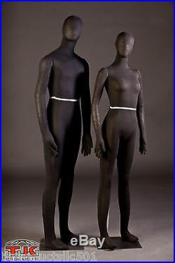 Mannequin, Full size, Flexible, Posable, Black, Female, for Costumes & displays