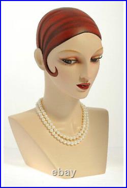 Mannequin Head Hat Female Jewelry Display Heads from VaudevilleMannequins. Com