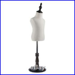 Mannequin Torso Dress Clothing Form Display Upper Body with Tripod Stand L