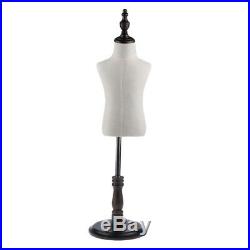 Mannequin Torso Dress Clothing Form Display Upper Body with Tripod Stand L