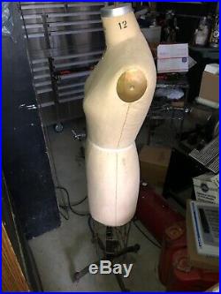 Mannequin Wolform/Model 1986, NYC. Sze 12 Professional dress form Free Shipping