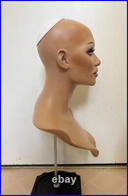 Mannequin bust display wigs from Dash N Dazzle