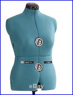 Medium Size Sewing Adjustable Dress Form Full Figure Female Mannequin Torso Base