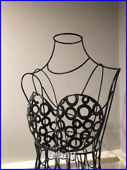 Metal Wire Frame Freestanding Dress Form Rack Mannequin