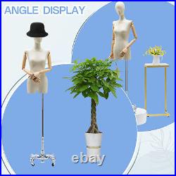 Model display stand Dress Clothing Form Display Body With Four-wheels Brand New