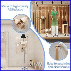Model display stand Dress Clothing Form Display Body With Four-wheels Brand New