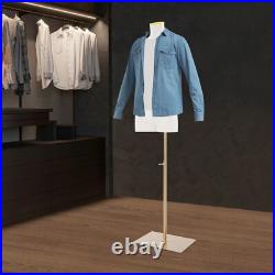 Modern Male Mannequin Model With Stand Half-length Model Mannequin Dress Form US