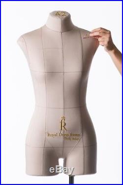 Monica Professional Female Soft Tailor Dress Form Flexible Mannequin Beige M