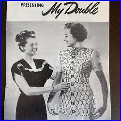 My Double Adjustable Dress Form Booklet Metal Stand Vintage Mannequin Sewing
