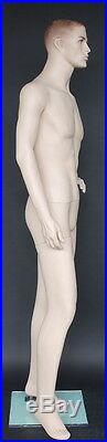 NEW 5 ft 11 in Male Mannequin, flesh tone with face make up, S/M size SFM73FT