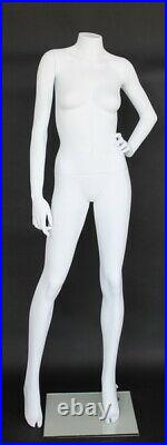 NEW! 5 ft 5 in Headless Female Mannequin Matte White Body Form Torso STW115WT