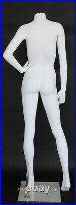 NEW! 5 ft 5 in Headless Female Mannequin Matte White Body Form Torso STW115WT