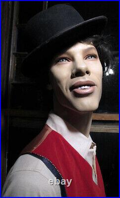 NEW JOHN NISSEN Male Mannequin Smiling Brian Full Realistic Vintage 90s Rare