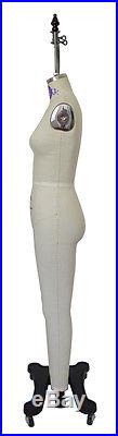 Natural Body Shaped w Collapsible Shoulder Professional Dress Form