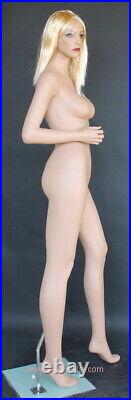 New 5 ft 10 in Female Mannequin Skin tone Face Make up Torso Body Form SFL-613FT
