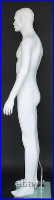 New! 5 ft 10 in Small Size Male Fullsize Mannequin Matte White finish SFM72-WT