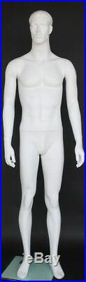 New! 5 ft 11 in Small Size Male Fullsize Mannequin, Matte White finish SFM72-WT