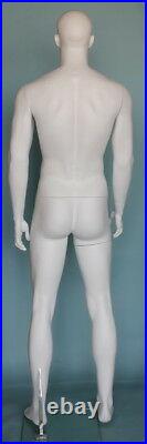 New 6'3 tall White Color finished Male Muscular Mannequin SFM6WT, 40/31/40