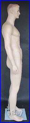 New 6'5 tall Male Muscular Mannequin Skintone with Face Make up SFM30FT
