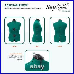 New Adjustable Dress Form For Sewing Full Figure Female Mannequin Torso Medium