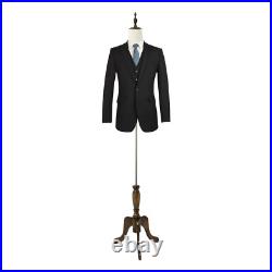New Adjustable Height Male Dress Form Mannequin Torso Half Body Clothes Display