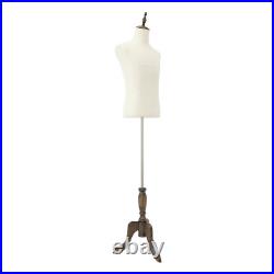 New Adjustable Height Male Dress Form Mannequin Torso Half Body Clothes Display